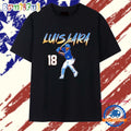 Luis Lara 18 Milwaukee Brewers Baseball Player T Shirt