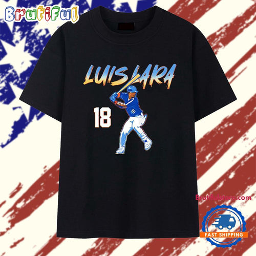 Luis Lara 18 Milwaukee Brewers Baseball Player T Shirt