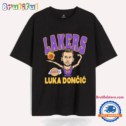 Luka Dončić Los Angeles Lakers Caricature T Shirt