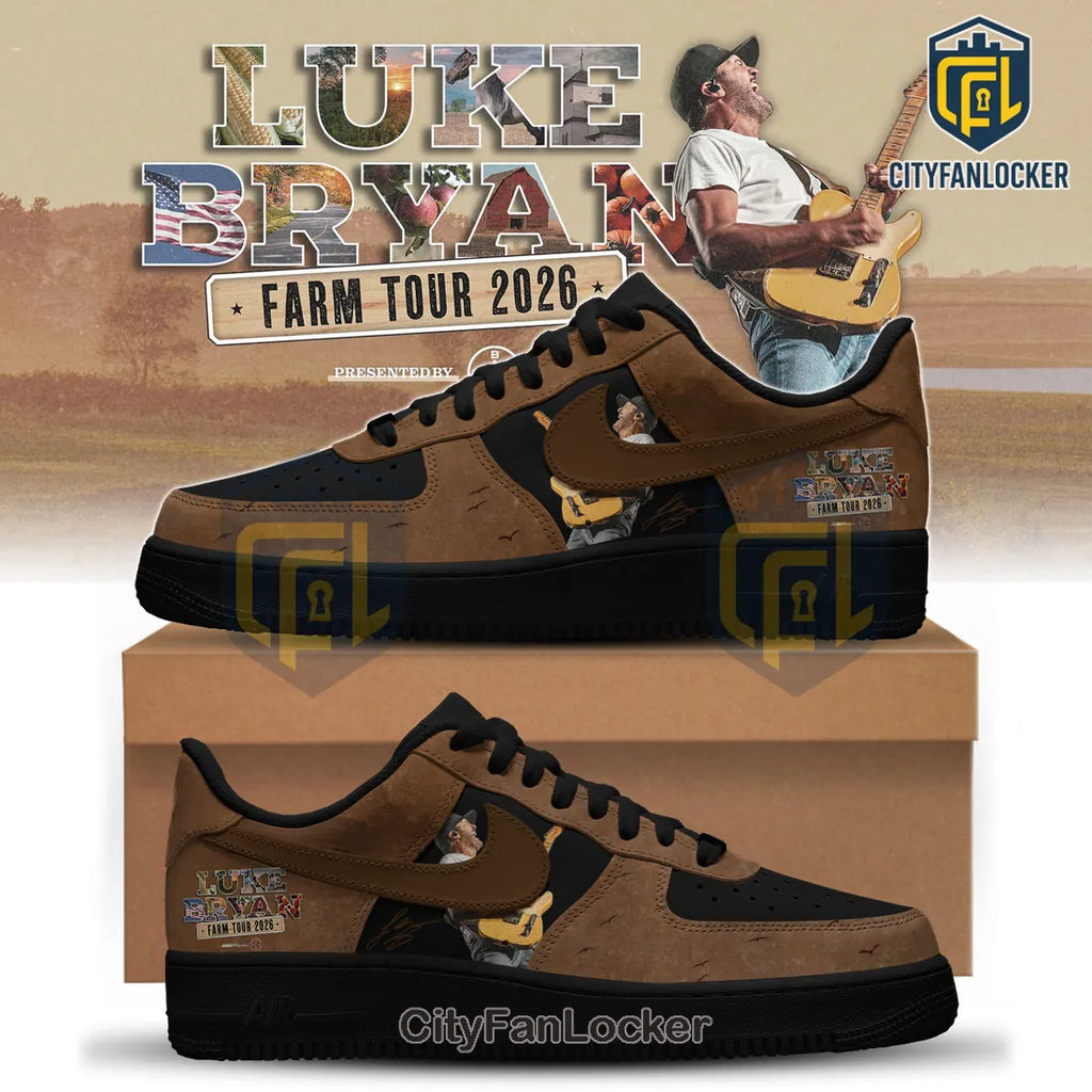 Luke Bryan Farm Tour 2026 Limited Edition Custom Air Force 1 Shoes