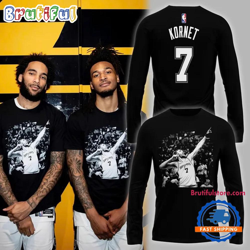 Luke Kornet San Antonio Spurs Long Sleeve Shirt