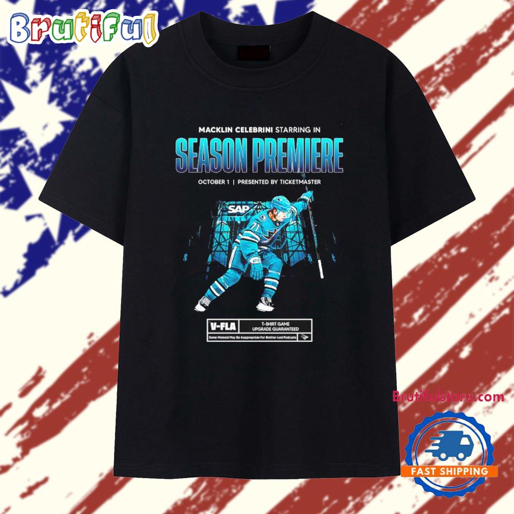 Macklin Celebrini Season Premiere San Jose Sharks October 1 T Shirt
