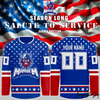 Macon Mayhem Military Night Hockey Jersey 2025