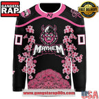 Macon Mayhem x Cherry Blossom Custom Hockey Jersey