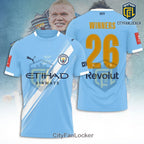 Manchester City Haaland 2026 FA Cup Final Sky Blue Hoodie