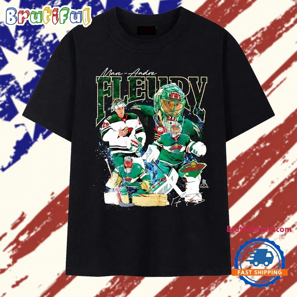 Marc Andre Fleury Minnesota Wild Signature T Shirt