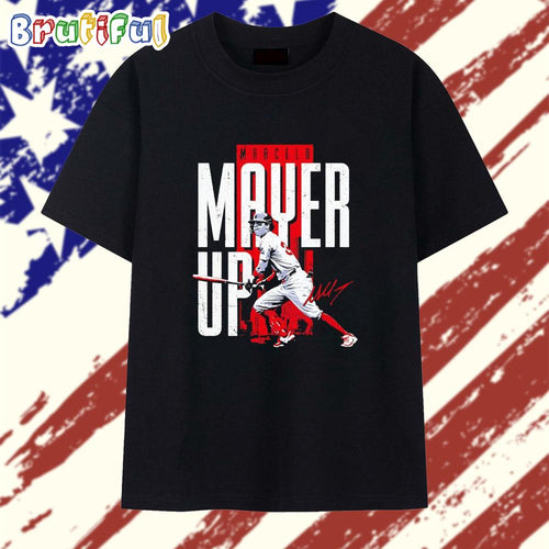 Marcelo Mayer Boston Red Sox Mayer Up Signature T Shirt