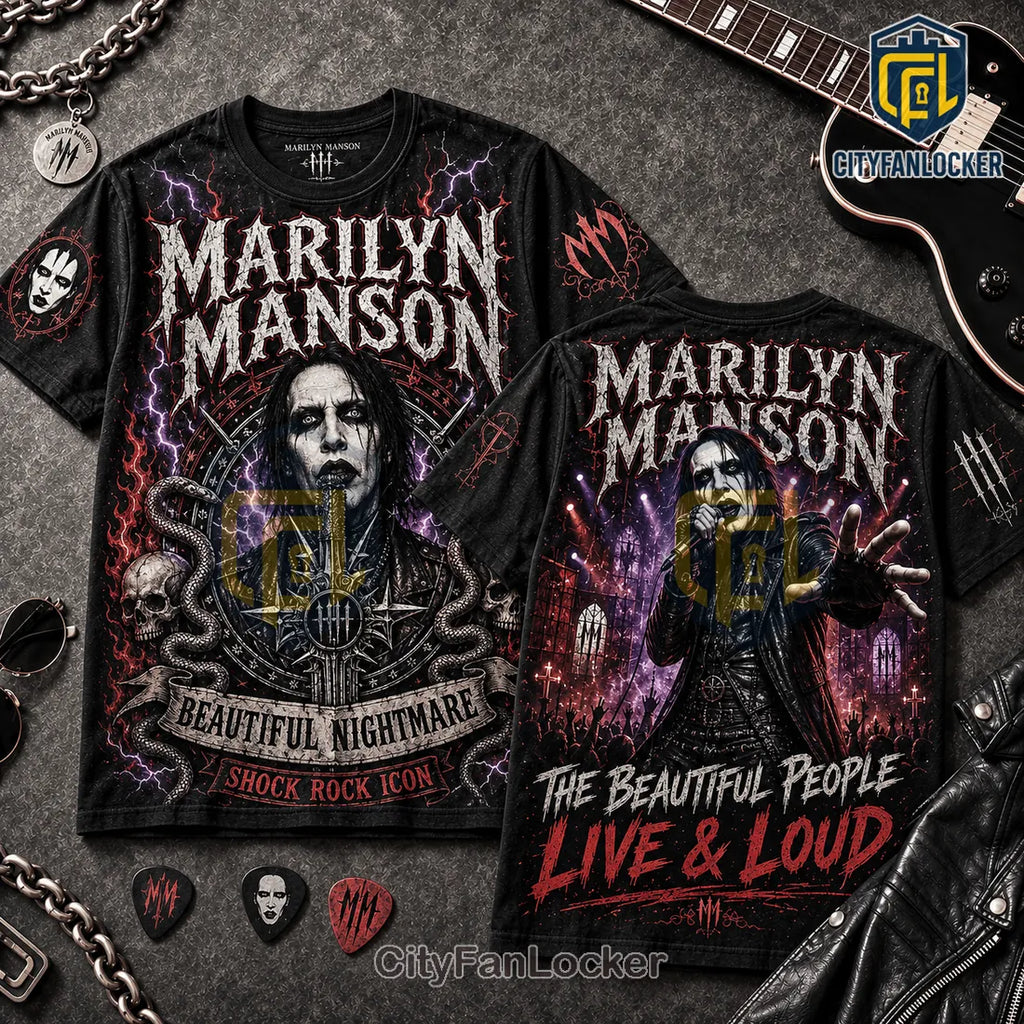 Marilyn Manson Beautiful Nightmare T-Shirt Limited Edition