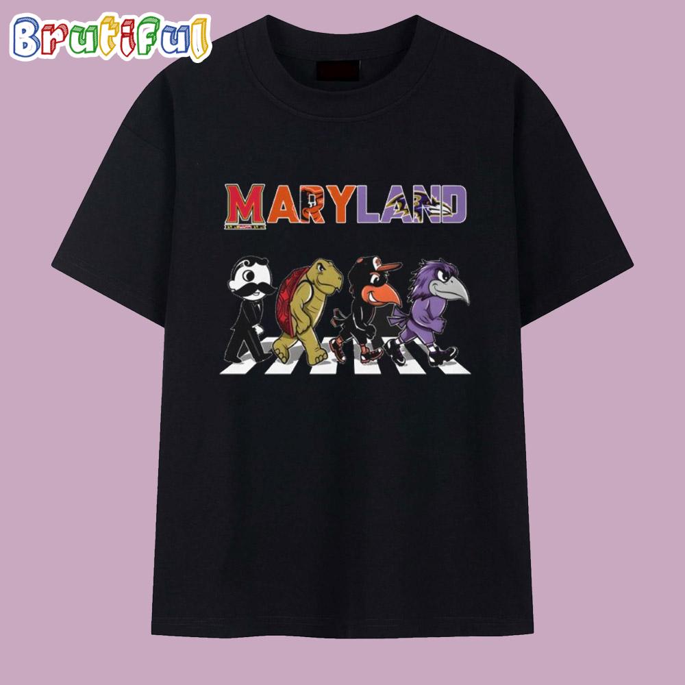 Maryland Sport Team Cartoon 2025 T Shirt