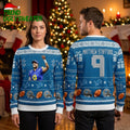 Matthew Stafford 9 Detroit Lions Football Ugly Christmas Sweater