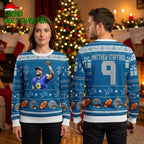 Matthew Stafford 9 Detroit Lions Football Ugly Christmas Sweater