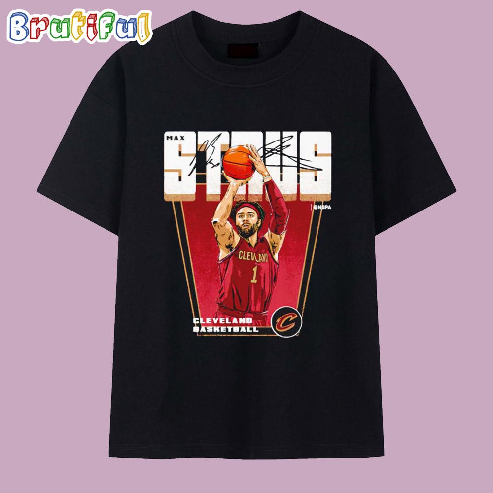 Max Strus Cleveland Cavaliers Premiere Signature T Shirt