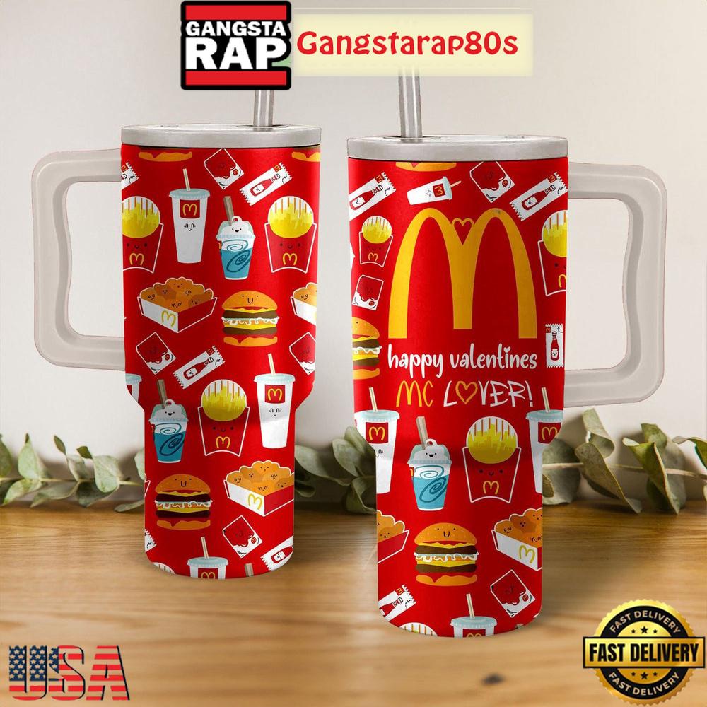 Mc Donald Mc Lover Valentine Edition Tumbler Cup 40oz