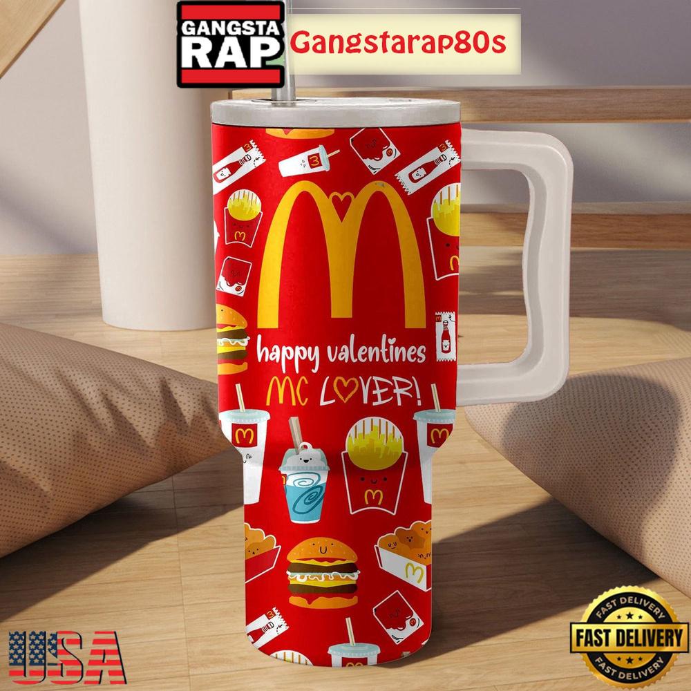 Mc Donald Mc Lover Valentine Edition Tumbler Cup 40oz