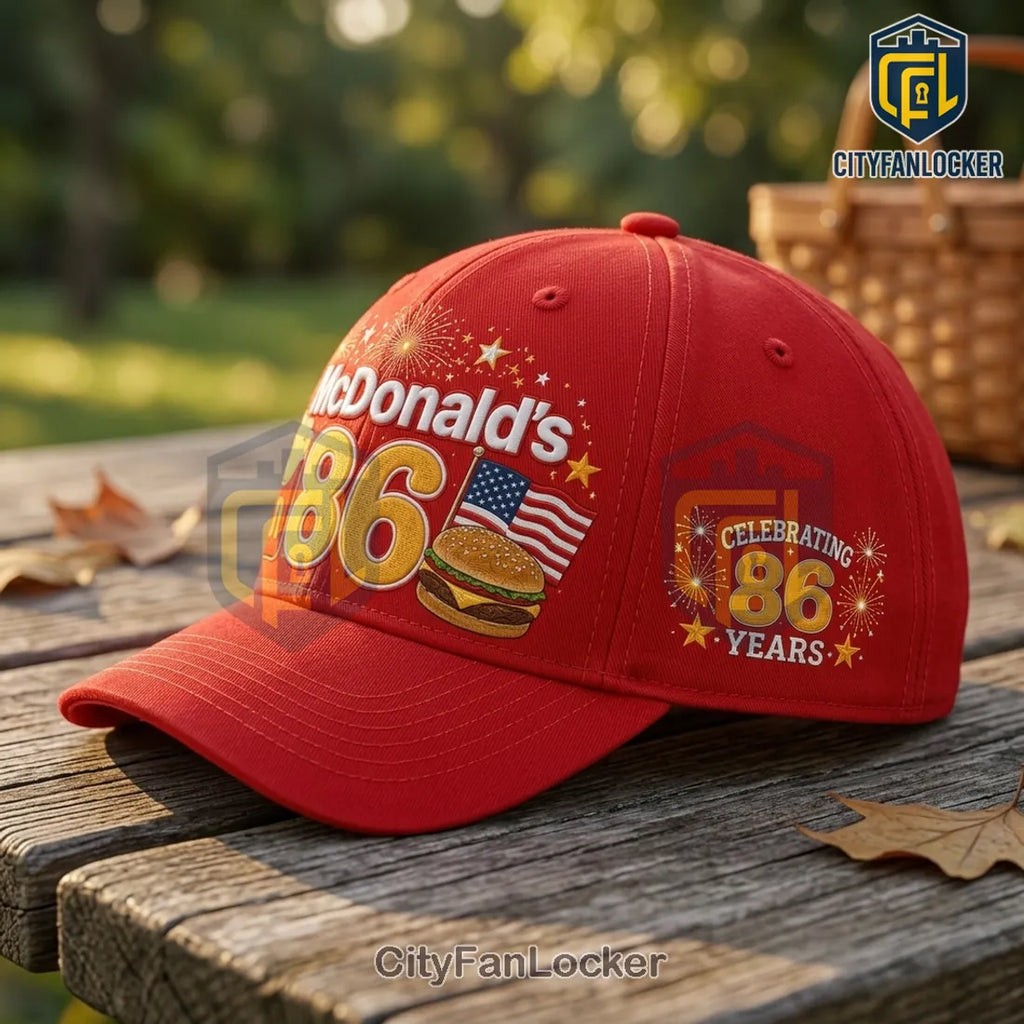McDonald’s 86th Anniversary Red Baseball Cap