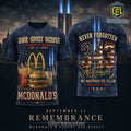 McDonalds 9/11 Tribute 343 Fallen Heroes T-Shirt