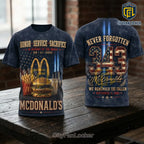 McDonalds 9/11 Tribute 343 Fallen Heroes T-Shirt