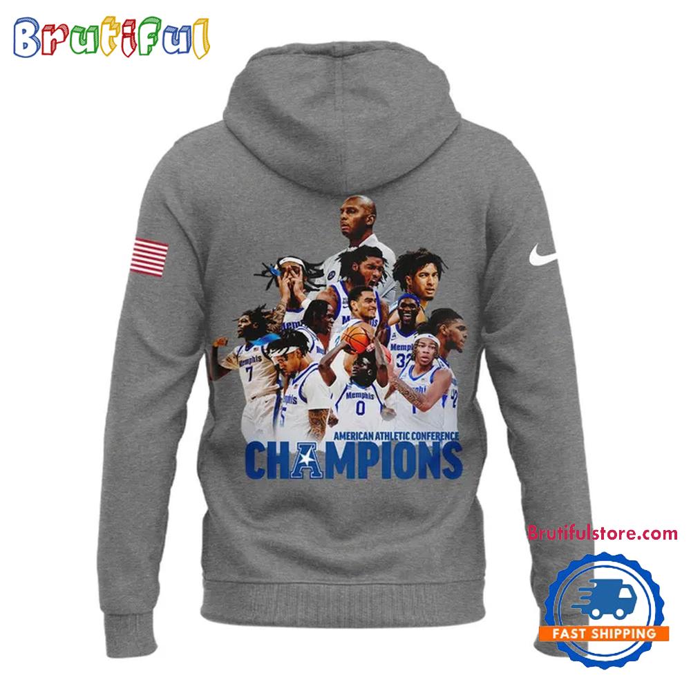 Memphis Tigers 2025 AAC Tournament CHAMPIONS Hoodie