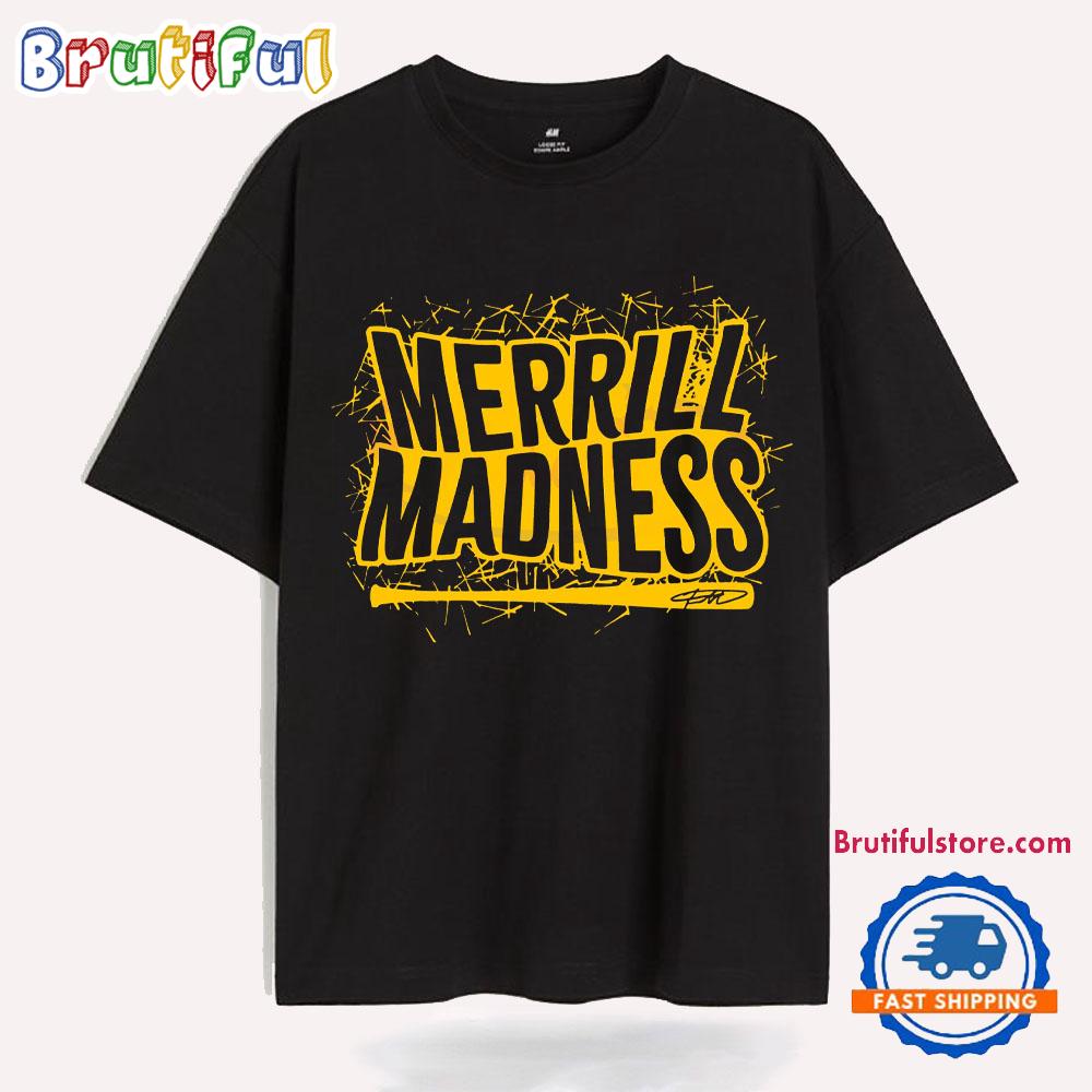 Merrill Madness Bat Text Jackson Merrill San Diego Padres T Shirt