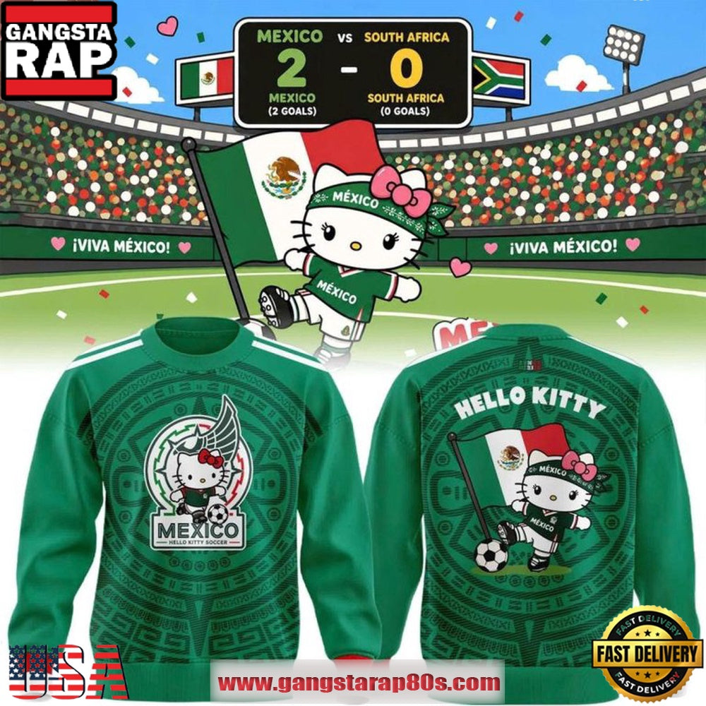 Mexico Soccer x Hello Kitty Night FIFA World Cup 2026 Hoodie T-Shirt