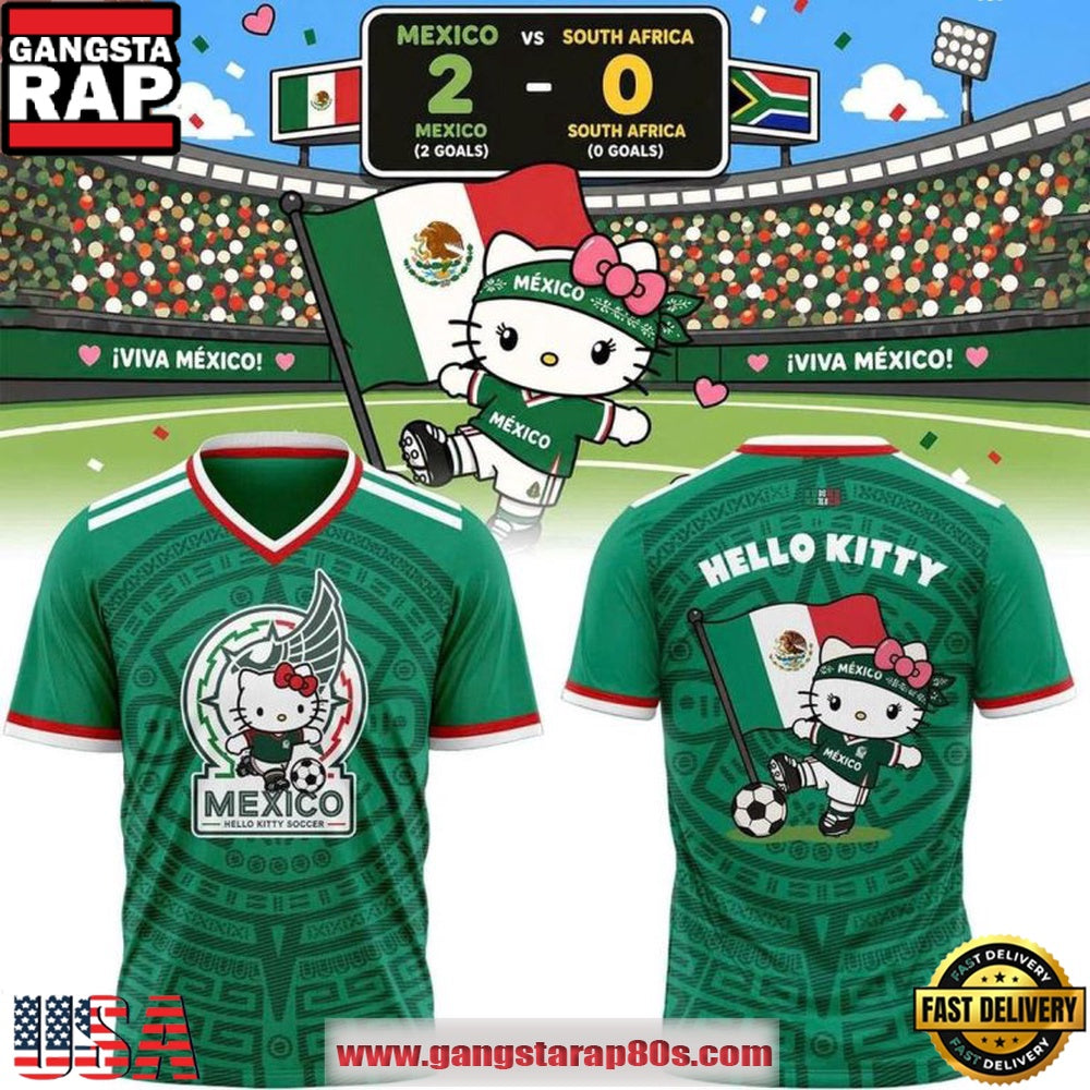 Mexico Soccer x Hello Kitty Night FIFA World Cup 2026 T Shirt