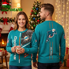 Miami Dolphins Graphic Sweatshirt With Go Fins Design