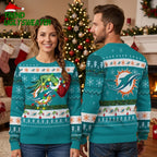 Miami Dolphins Grinch’s Hand Christmas Ugly Christmas Sweater