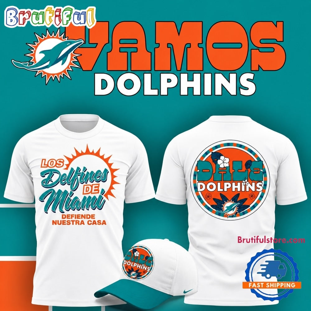 Miami Dolphins Hispanic Heritage Los Delfines De Miami 2026 Hoodie T-Shirt