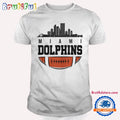 Miami Dolphins NFL 2025 City Skyline T Shirt