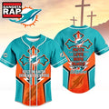 Miami Dolphins NFL Blessed Beyond The Score Baseball Jersey