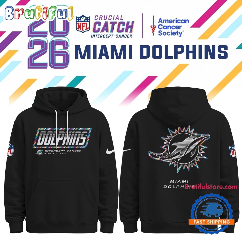 Miami Dolphins NFL Crucial Catch 2026 Limited Edition Black Hoodie Shirt
