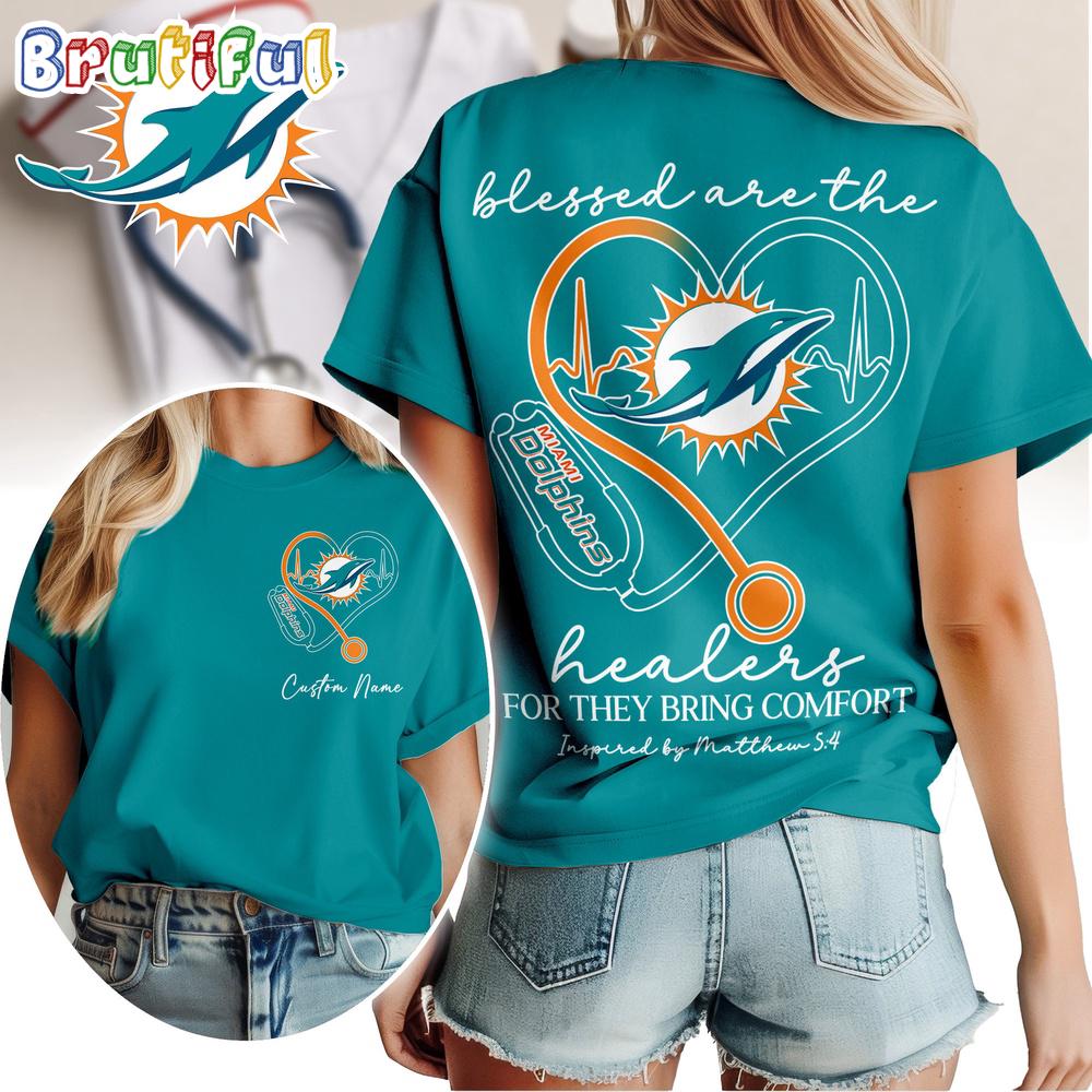 Miami Dolphins NFL Heart of A Nurse Game Day Unisex 3D Shirt
