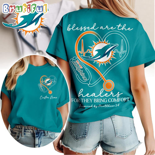Miami Dolphins NFL Heart of A Nurse Game Day Unisex 3D Shirt