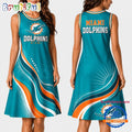 Miami Dolphins NFL Team Pride Women’s Sleeveless Dress