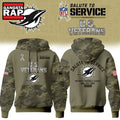 Miami Dolphins NFL US Veterans Salute To Service 2026 Hoodie Shirt, Football New Design Shirt