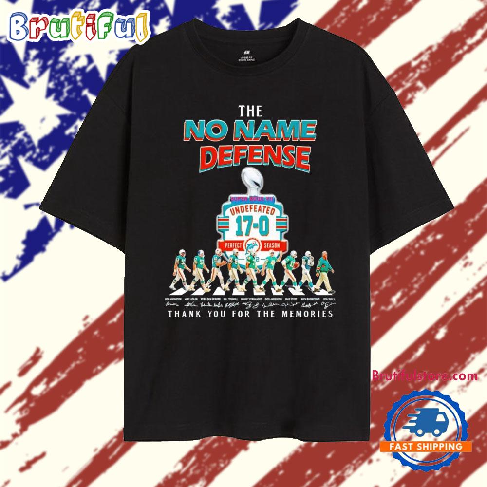 Miami Dolphins the no name defense Undefeated 17 0 T Shirt