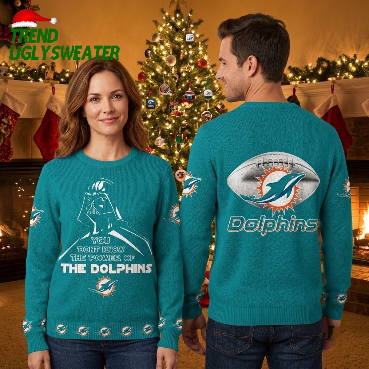 Miami Dolphins You Don’t Know The Power Ugly Christmas Sweater