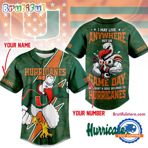 Miami Hurricanes 2025 NCAA Game Day Jersey Shirt