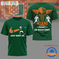 Miami Hurricanes 2025 NCAA Just Hate Us Limited 3D Shirt