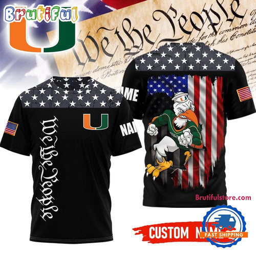 Miami Hurricanes 2025 NCAA We The People Limited Edition 3D Shirt