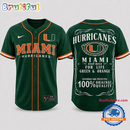 Miami Hurricanes 2026 NCAA For Life Fan Pride Baseball Jersey Shirt