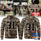 Miami Hurricanes Bissainthe 2025 Football Salute to Service Custom Hoodie
