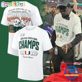 Miami Hurricanes College Football Playoff 2026 Fiesta Bowl Champions Locker Room T Shirt