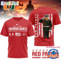 Miami Hurricanes NCAA Red Friday Remember Everyone Deployed Limited 3D Shirt