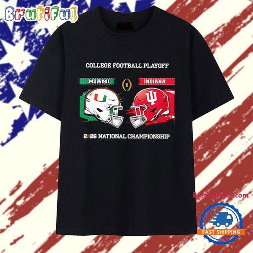 Miami Hurricanes vs Indiana Hoosiers CFP National Championship Matchup 2026 T Shirt