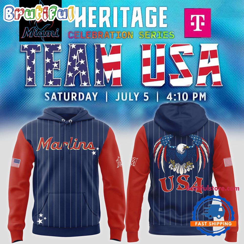 Miami Marlins Celebrate Team USA Night 2025 Hoodie