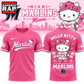 Miami Marlins x Hello Kitty Night 2026 Graphic 3D Shirt