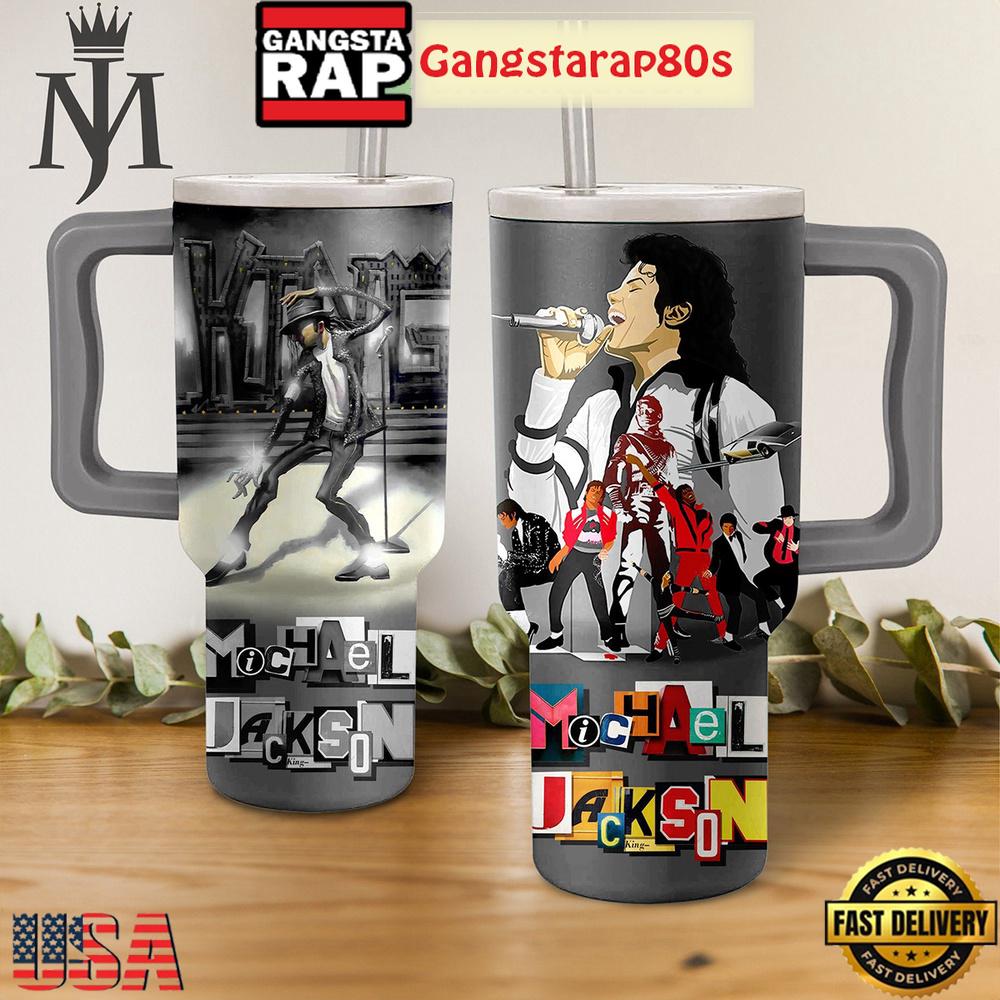Michael Jackson King Of Pop Tumbler Cup 40oz
