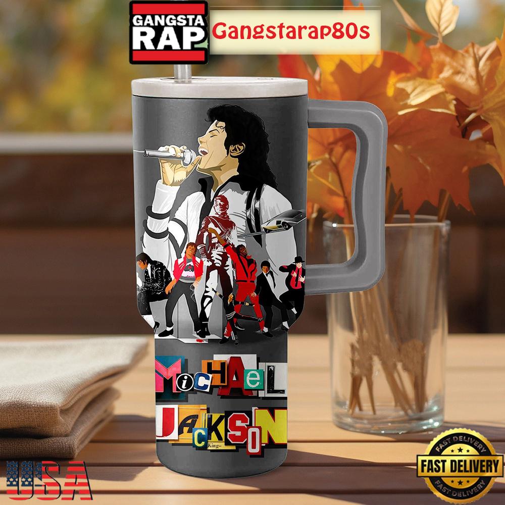 Michael Jackson King Of Pop Tumbler Cup 40oz