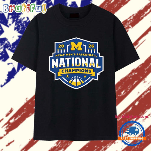Michigan Wolverines 2026 NCAA mens basketball national champions sports logo T Shirt